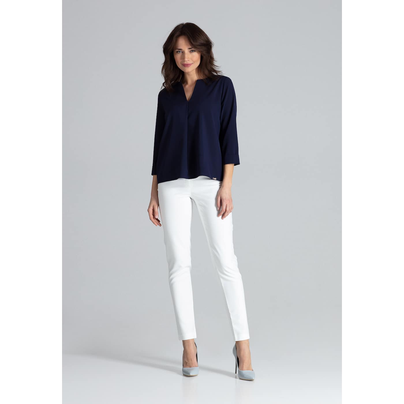 Lenitif Woman's Blouse L035 Navy