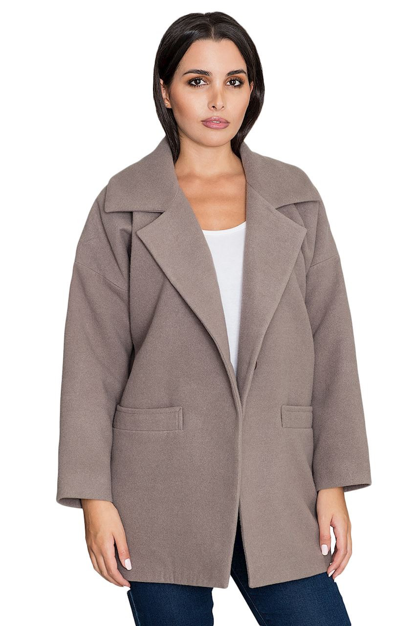 Figl Woman's Coat M590 Mocca