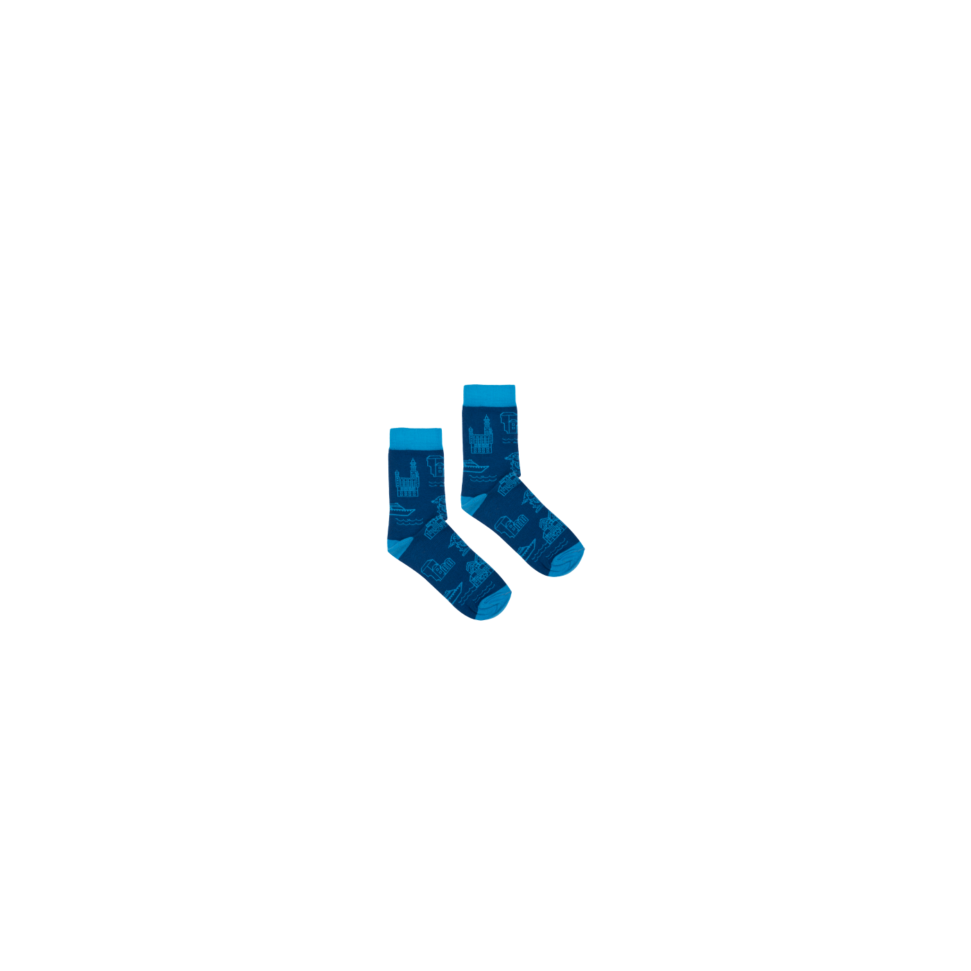 Kabak Unisex's Socks Patterned Gdansk