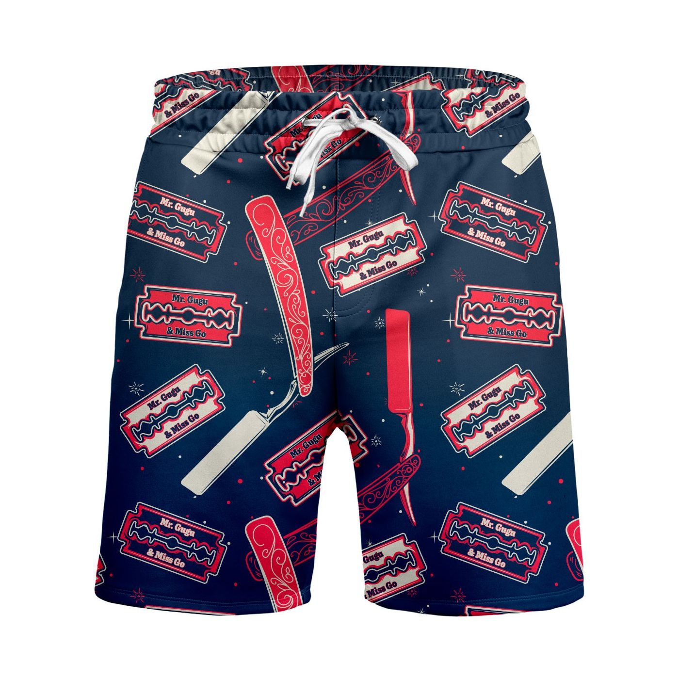 Mr. GUGU & Miss GO Shorts TRS-MAN-SHT1490 Navy Blue