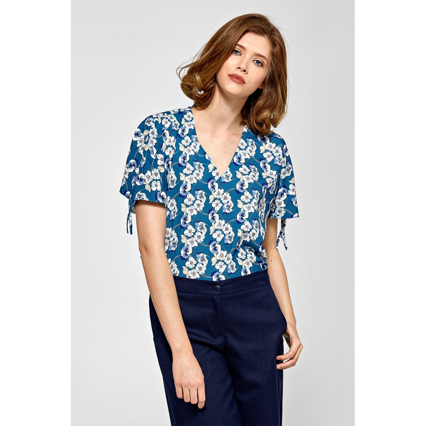 Colett Woman's Blouse Cb15 Flowers