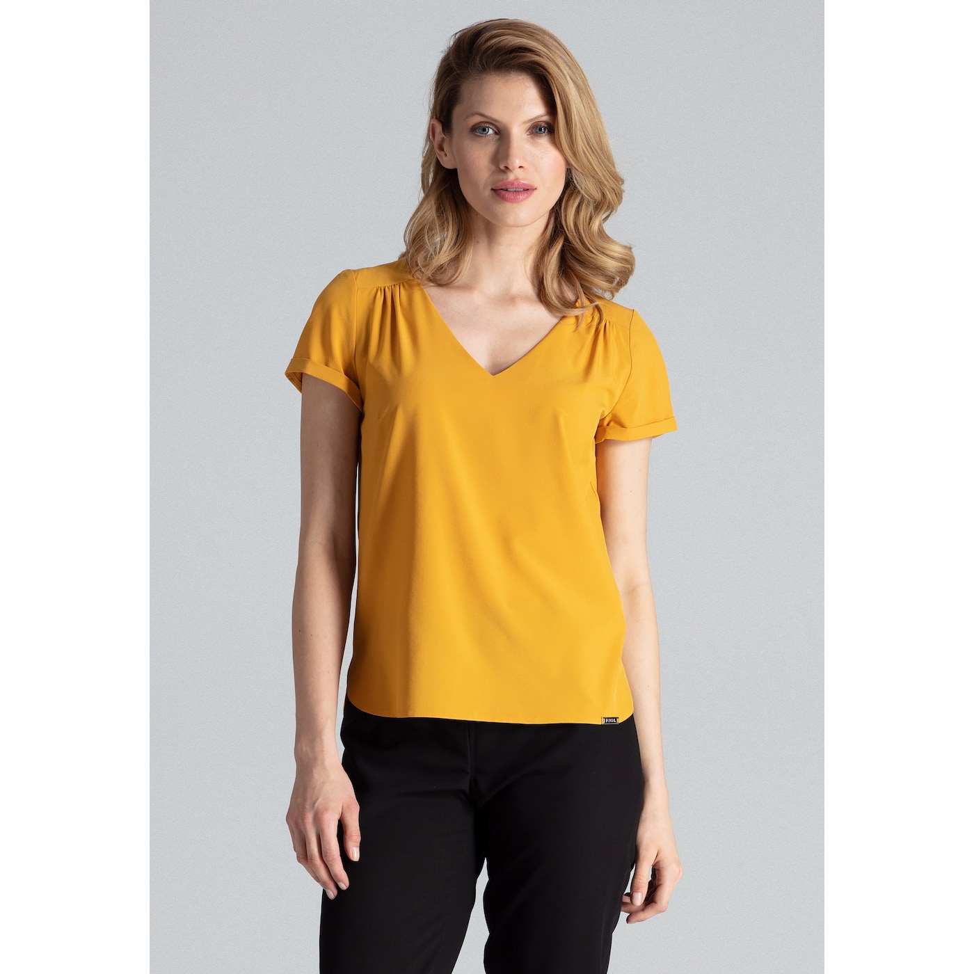 Figl Woman's Blouse M665 Mustard
