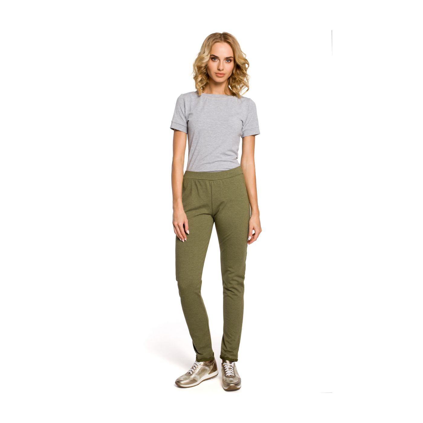 Made Of Emotion Woman's Trousers M055 Khaki