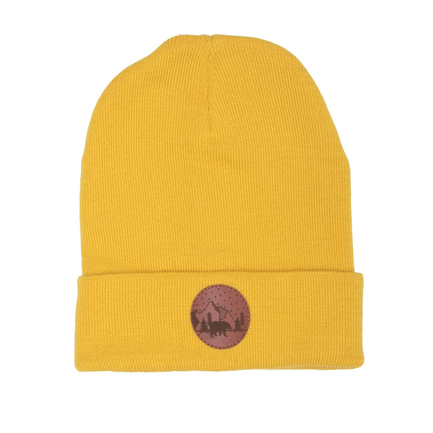 Kabak Unisex's Hat Beanie Cotton Mustard-2012Km