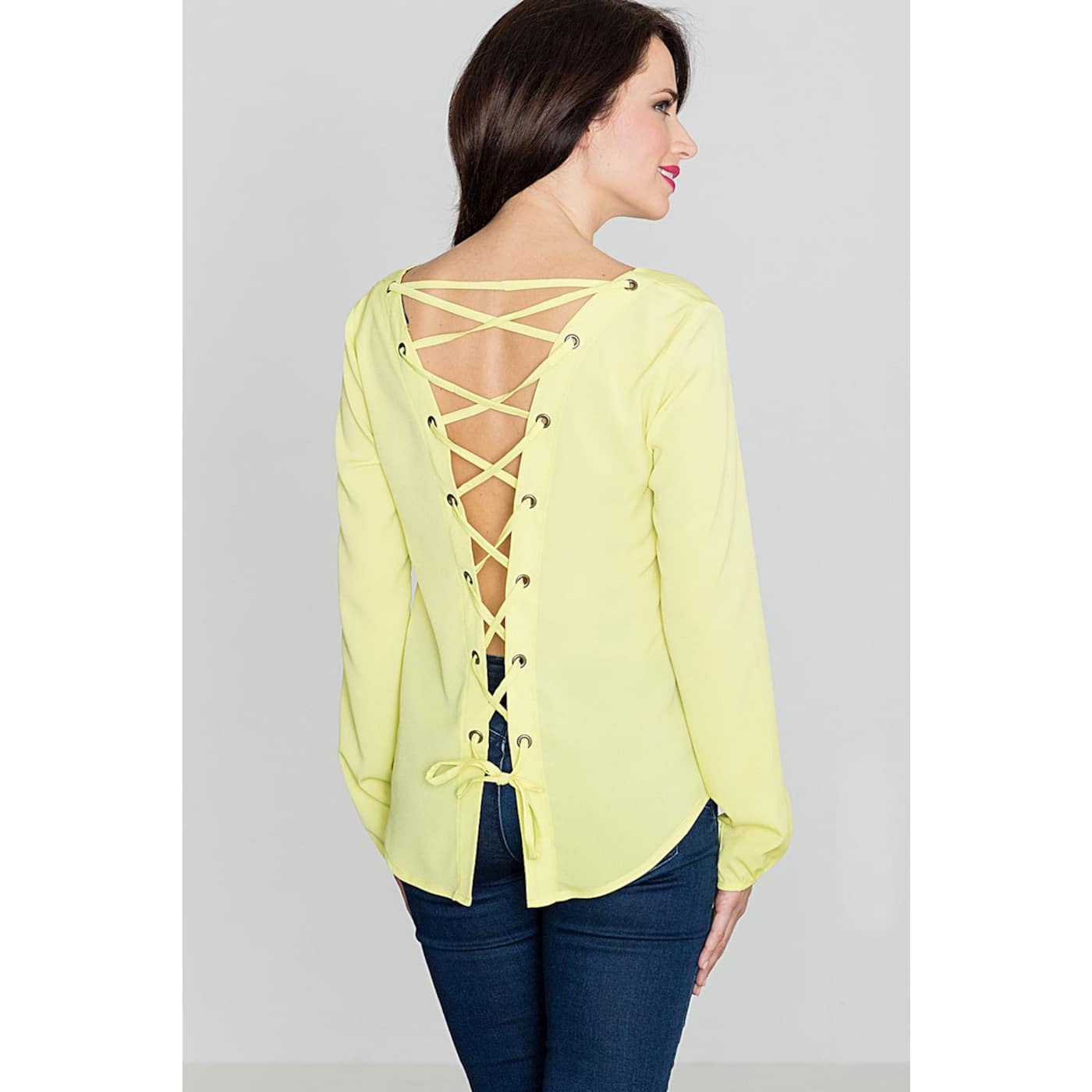 Lenitif Woman's Blouse K385 Lime