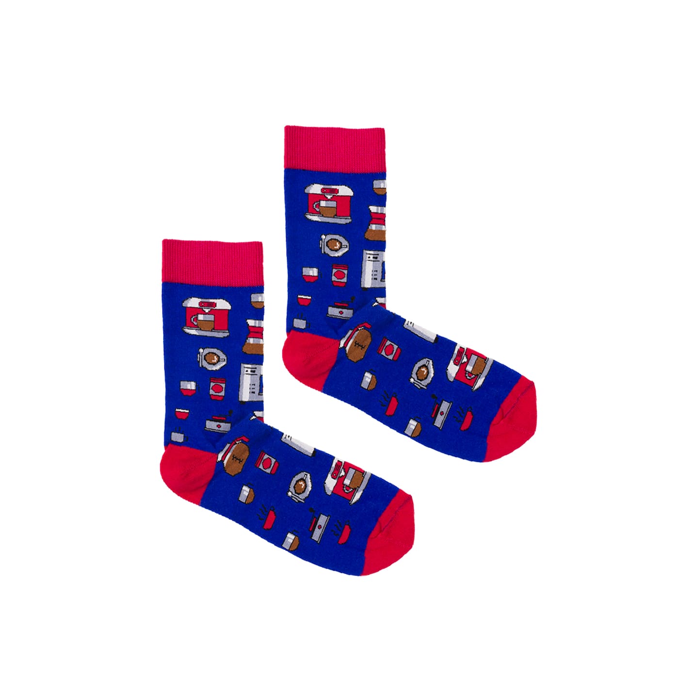 Kabak Unisex's Socks Patterned Coffee