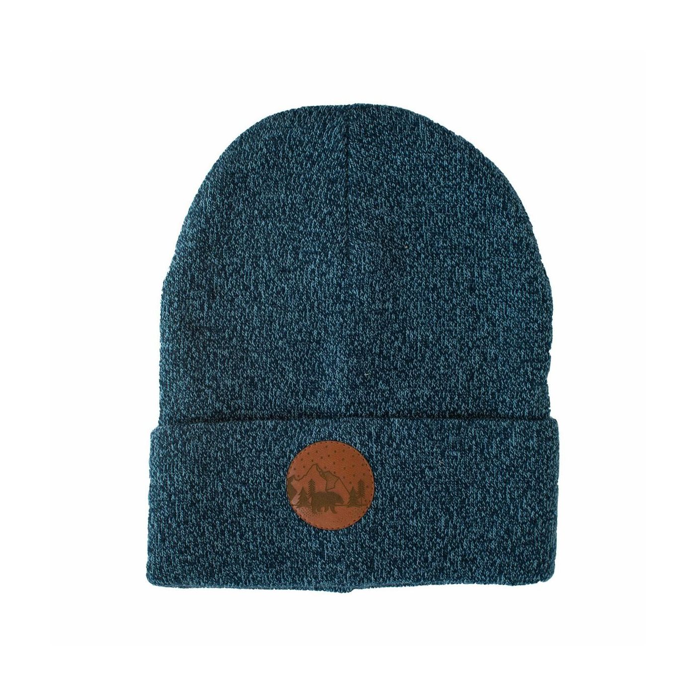 Kabak Unisex's Hat Beanie Cotton Navy Blue-70449/Light Blue-703L Melange