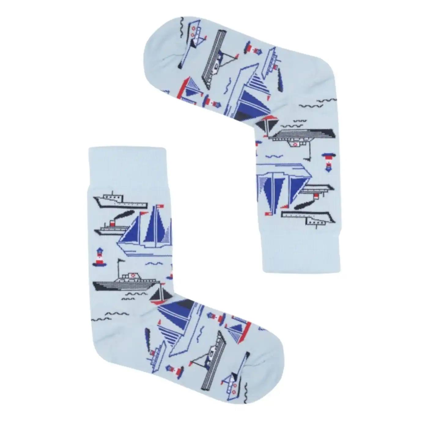 Kabak Unisex's Socks Patterned Boats