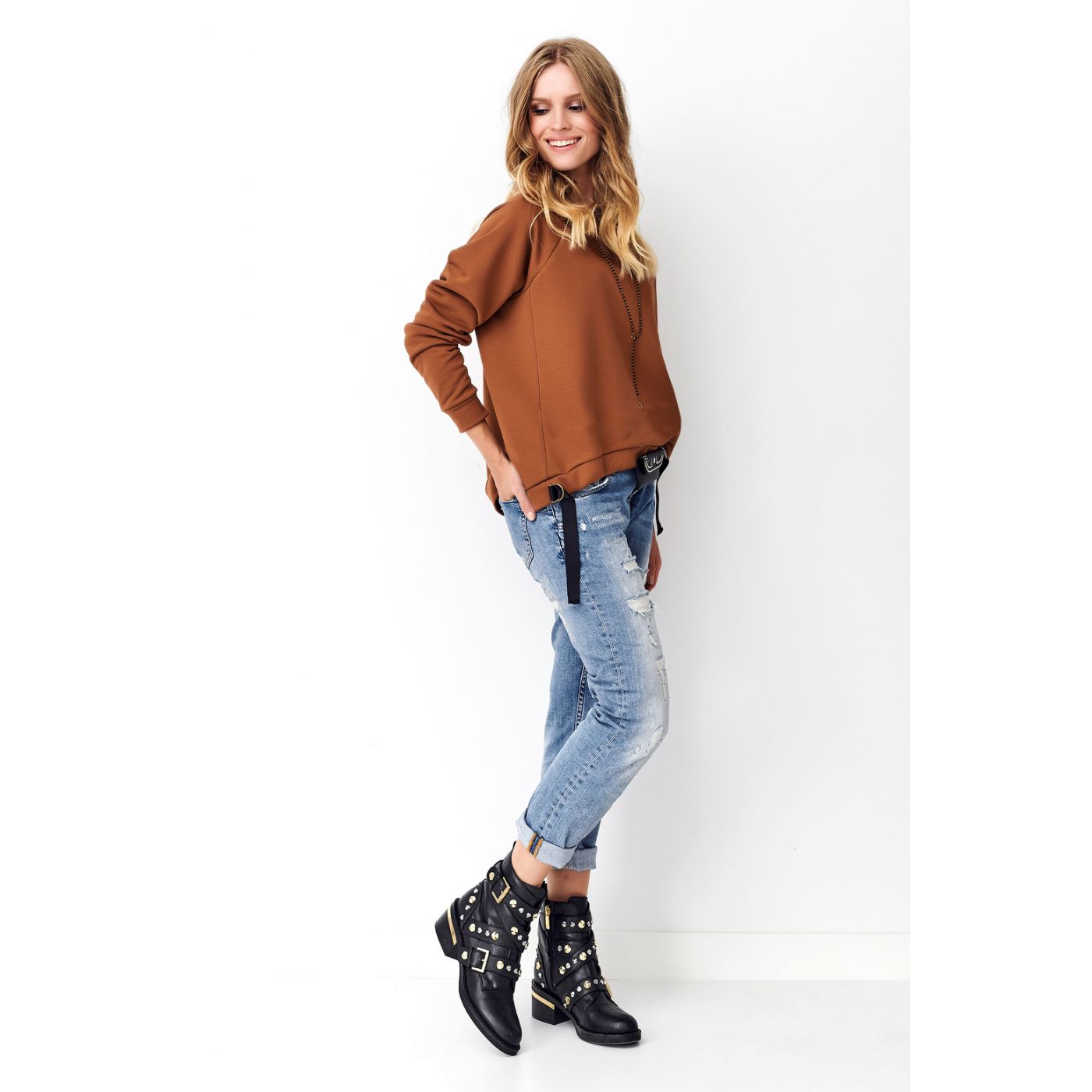 Numinou Woman's Blouse Nu_Nu247 Camel