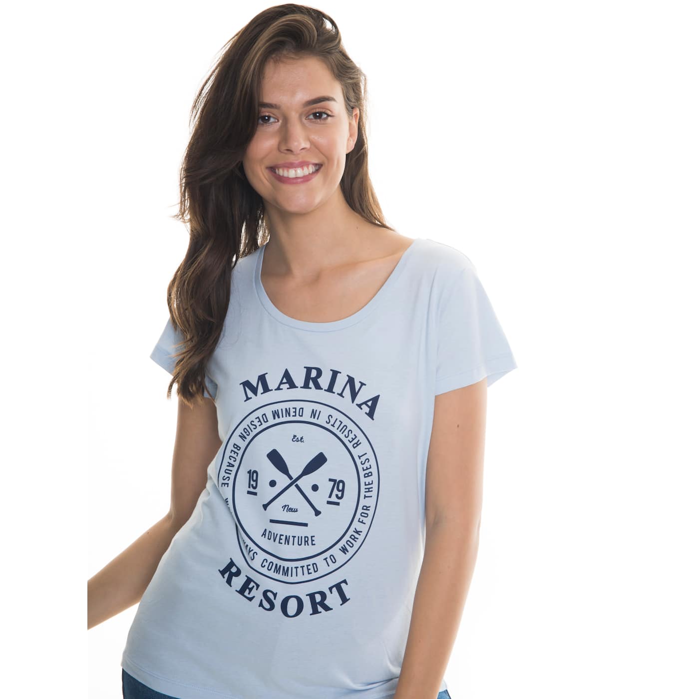 Big Star Woman's Shortsleeve T-shirt 158724 Light -406