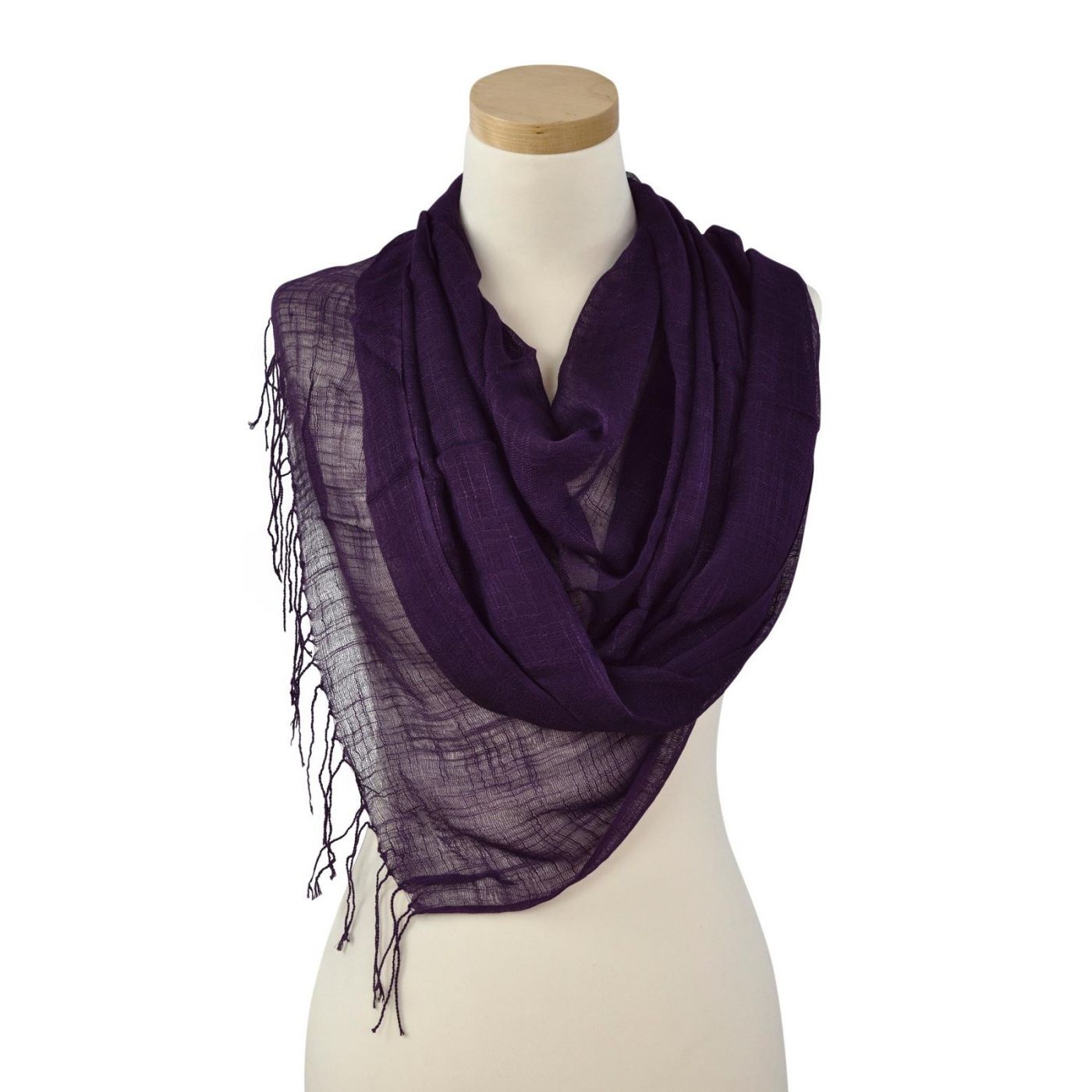Art Of Polo Woman's Scarf Sz1201 Purple