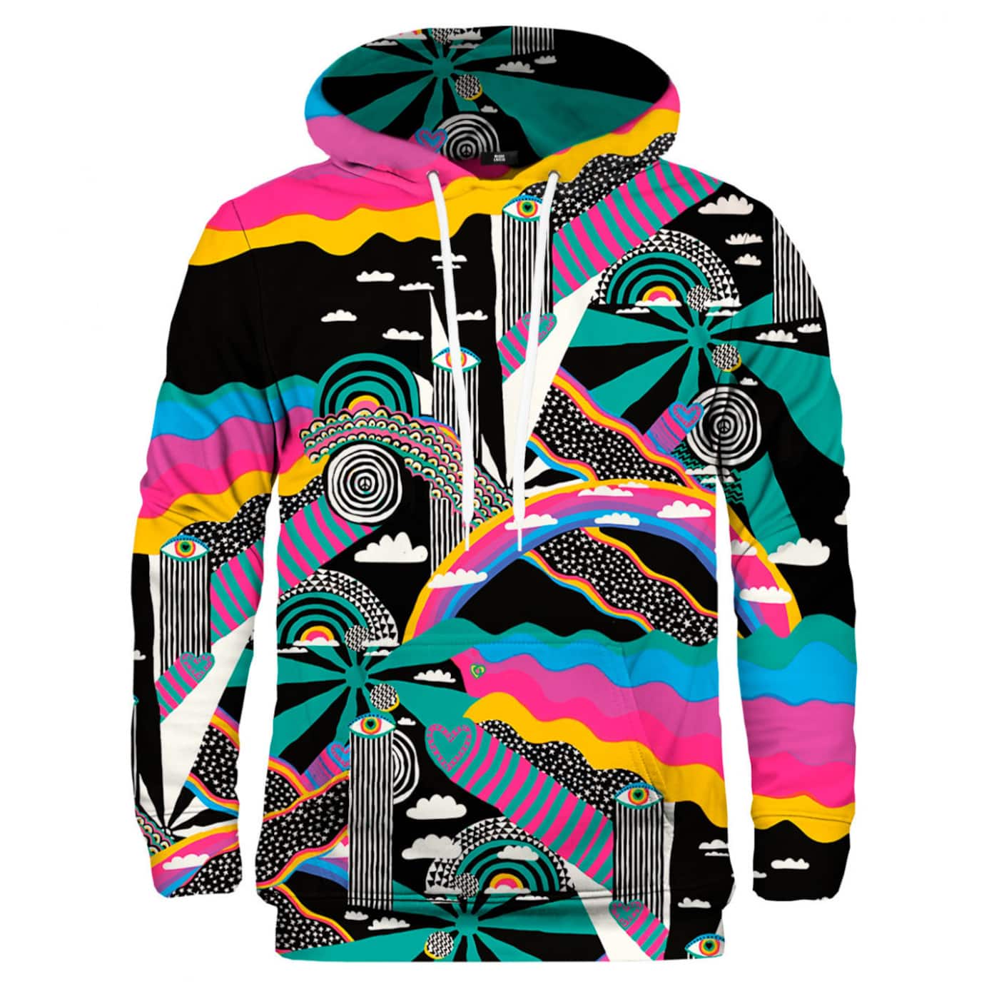 Mr. GUGU & Miss GO Unisex's Hoodie Kangaroo H-K1810 Navy Blue