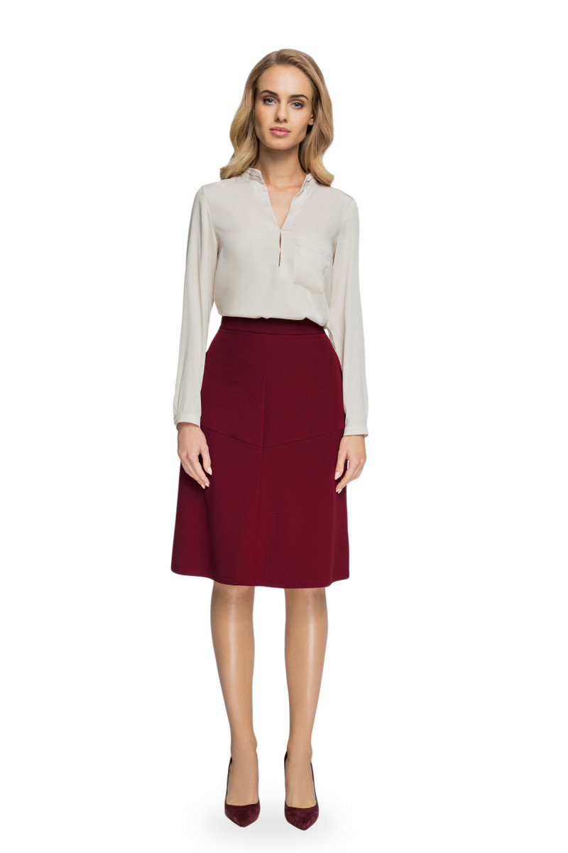 Stylove Woman's Skirt S085 Maroon