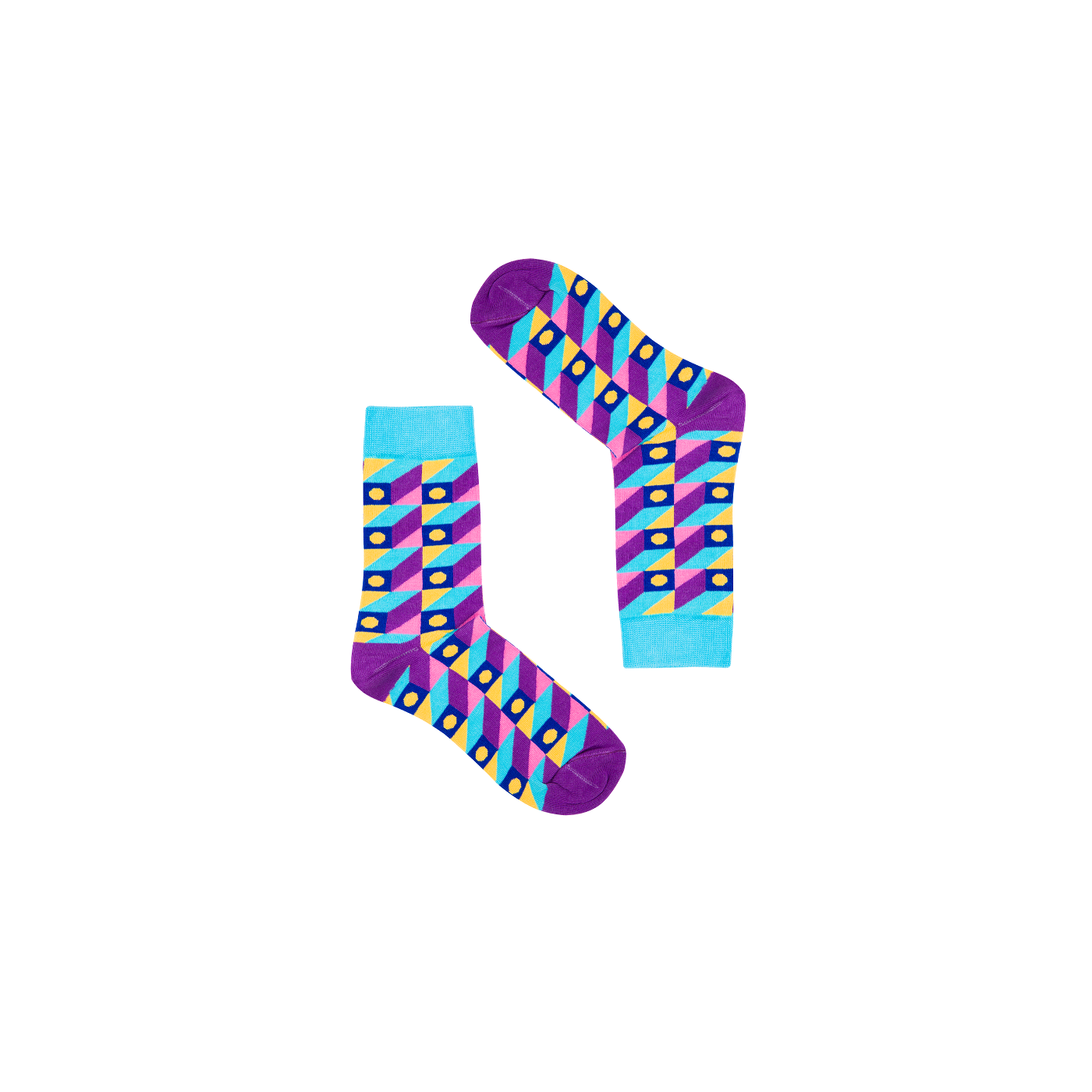 Kabak Unisex's Socks Classic Retro Violet