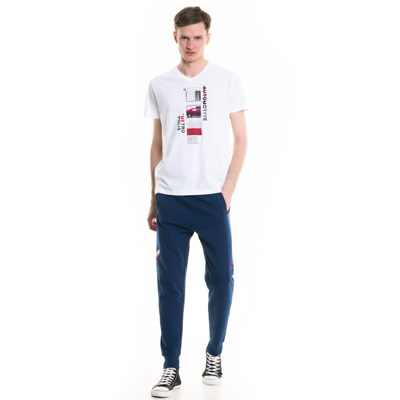 Big Star Man's Shortsleeve V-neck T-shirt 154418 -110