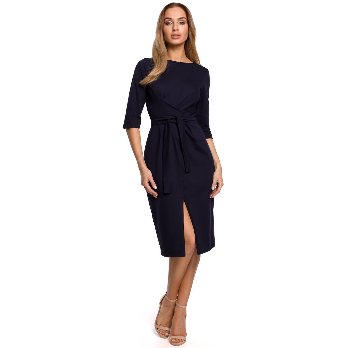 Made Of Emotion Woman's Dress M496 Navy Blue
