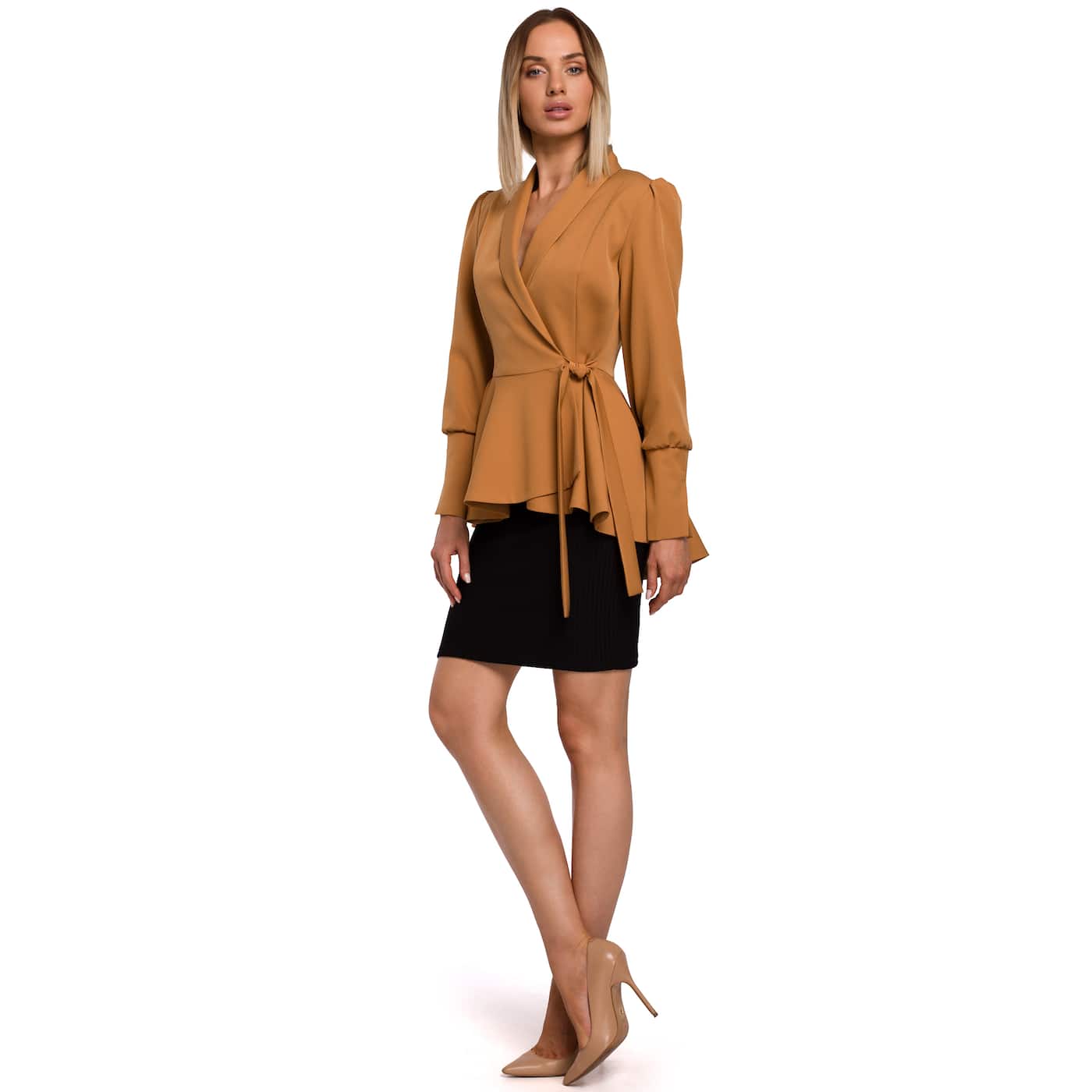 Made Of Emotion Woman's Jacket M529 Cinnamon