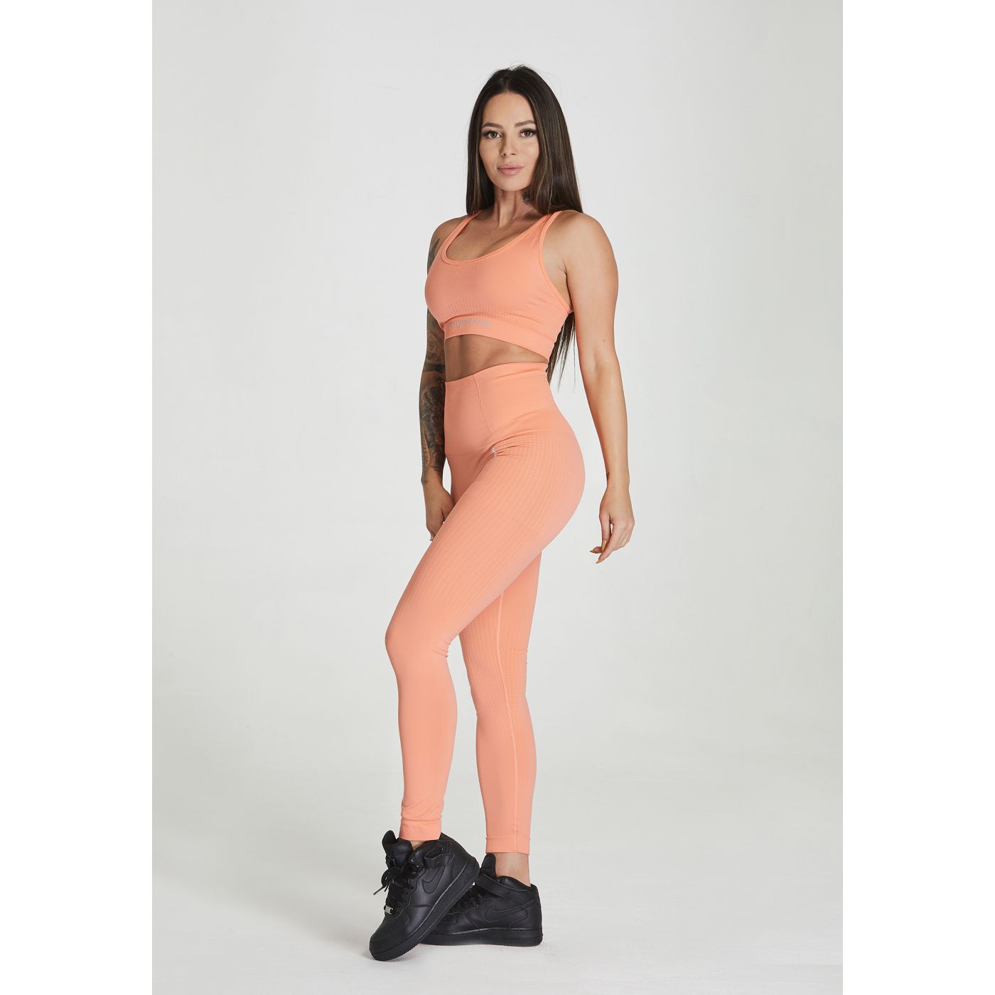 Carpatree Woman's Seamless Leggings Model One Peach
