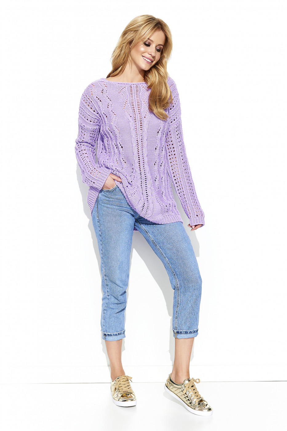 Makadamia Woman's Sweater MAKs60 Lilac