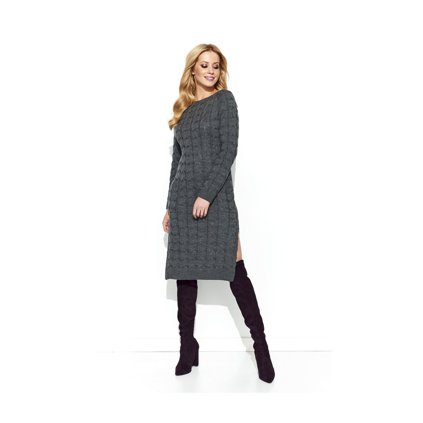 Makadamia Woman's Sweater MAKs75 Graphite