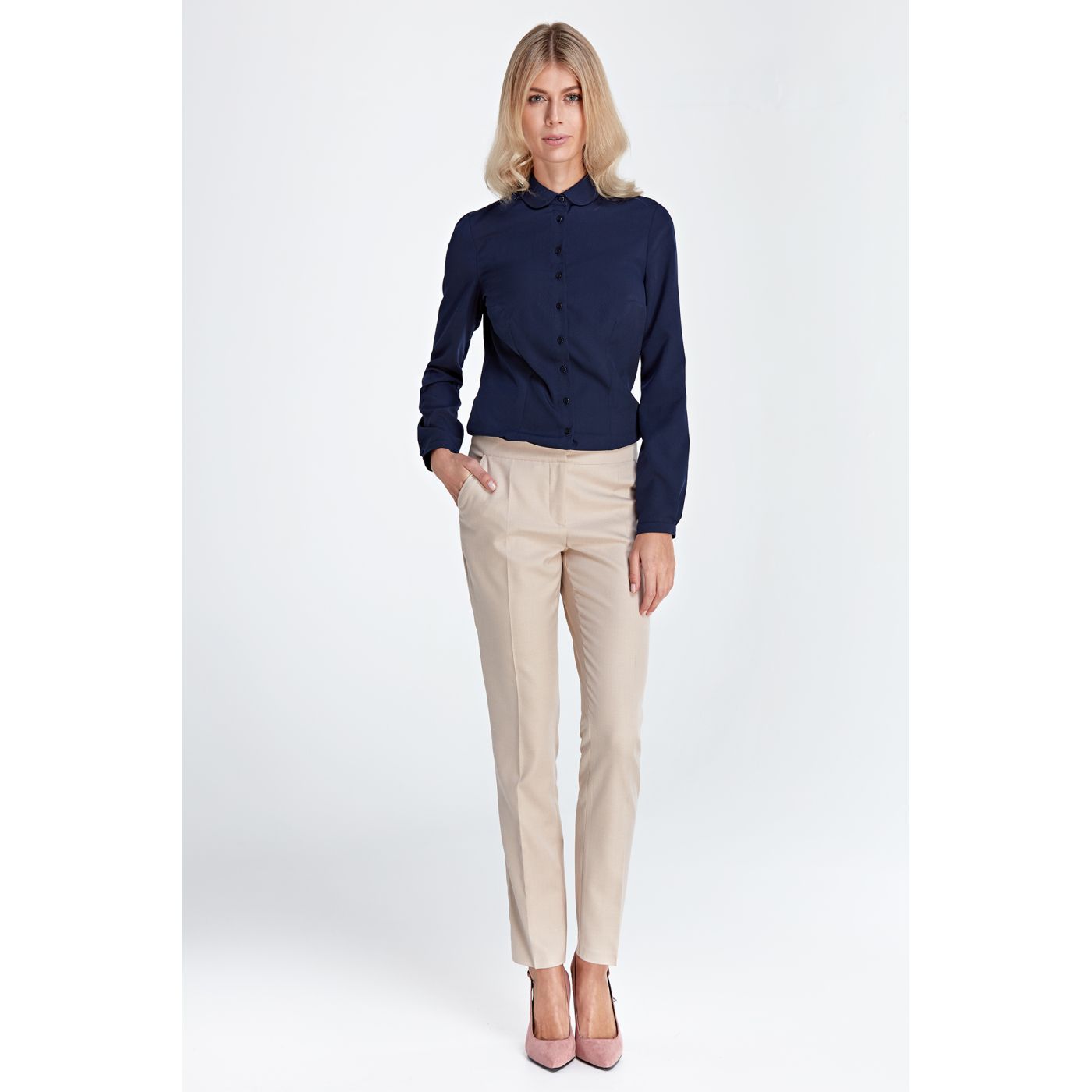 Colett Woman's Blouse Cb03 Navy Blue