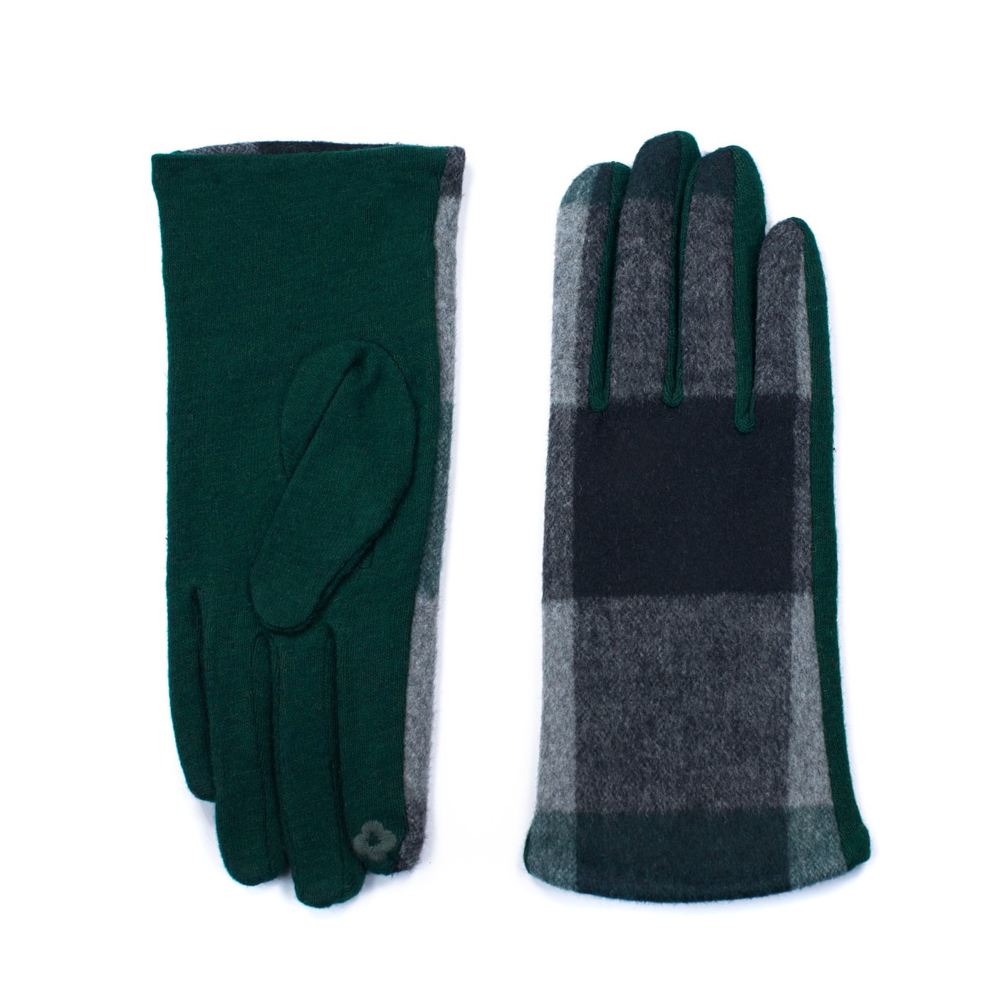 Art Of Polo Woman's Gloves rk19552 Grey/Green