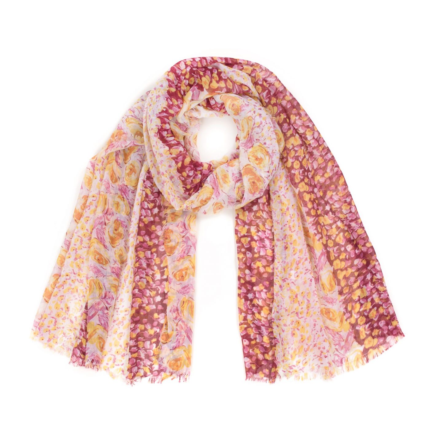 Art Of Polo Woman's Scarf Szq012 Orange/Red