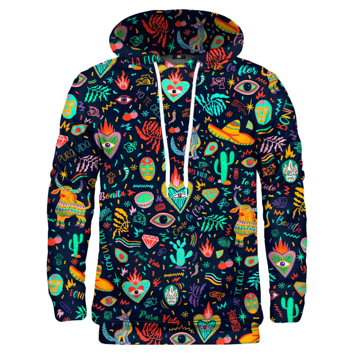 Mr. GUGU & Miss GO Unisex's Hoodie Kangaroo H-K1812