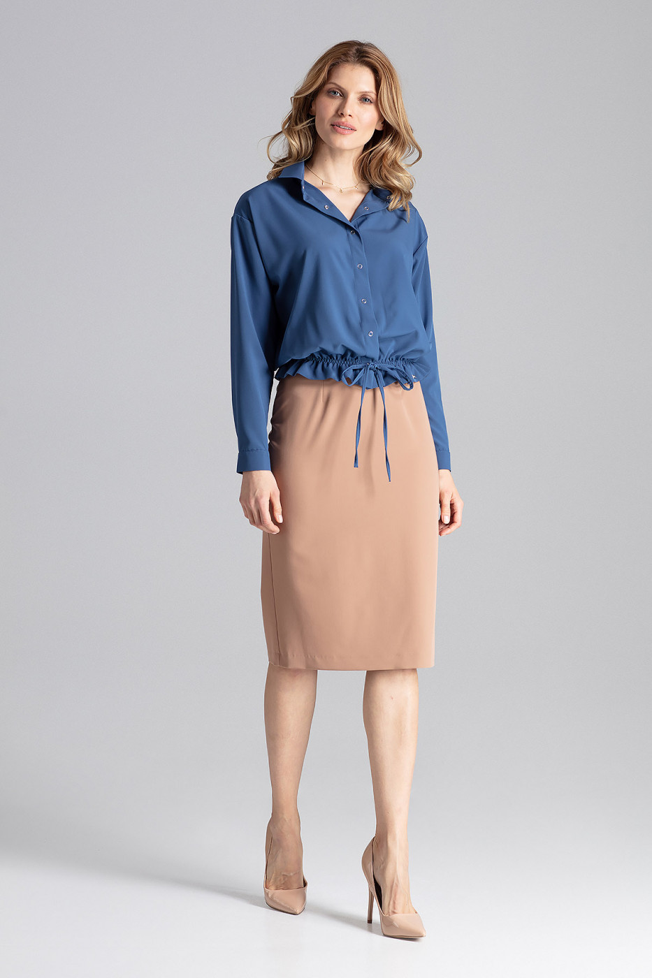 Figl Woman's Shirt M647 Navy