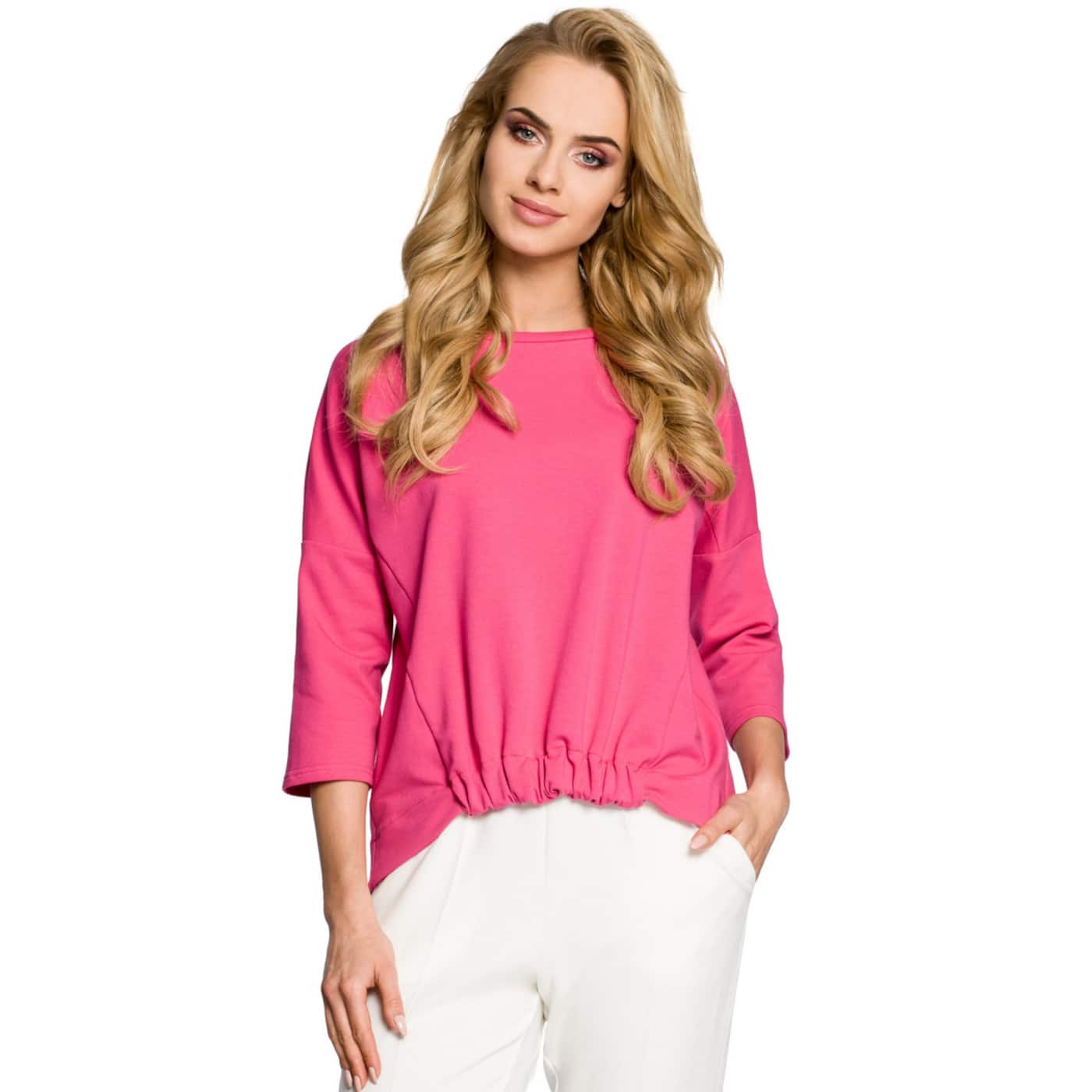 Made Of Emotion Woman's Top M315 Fuchsia