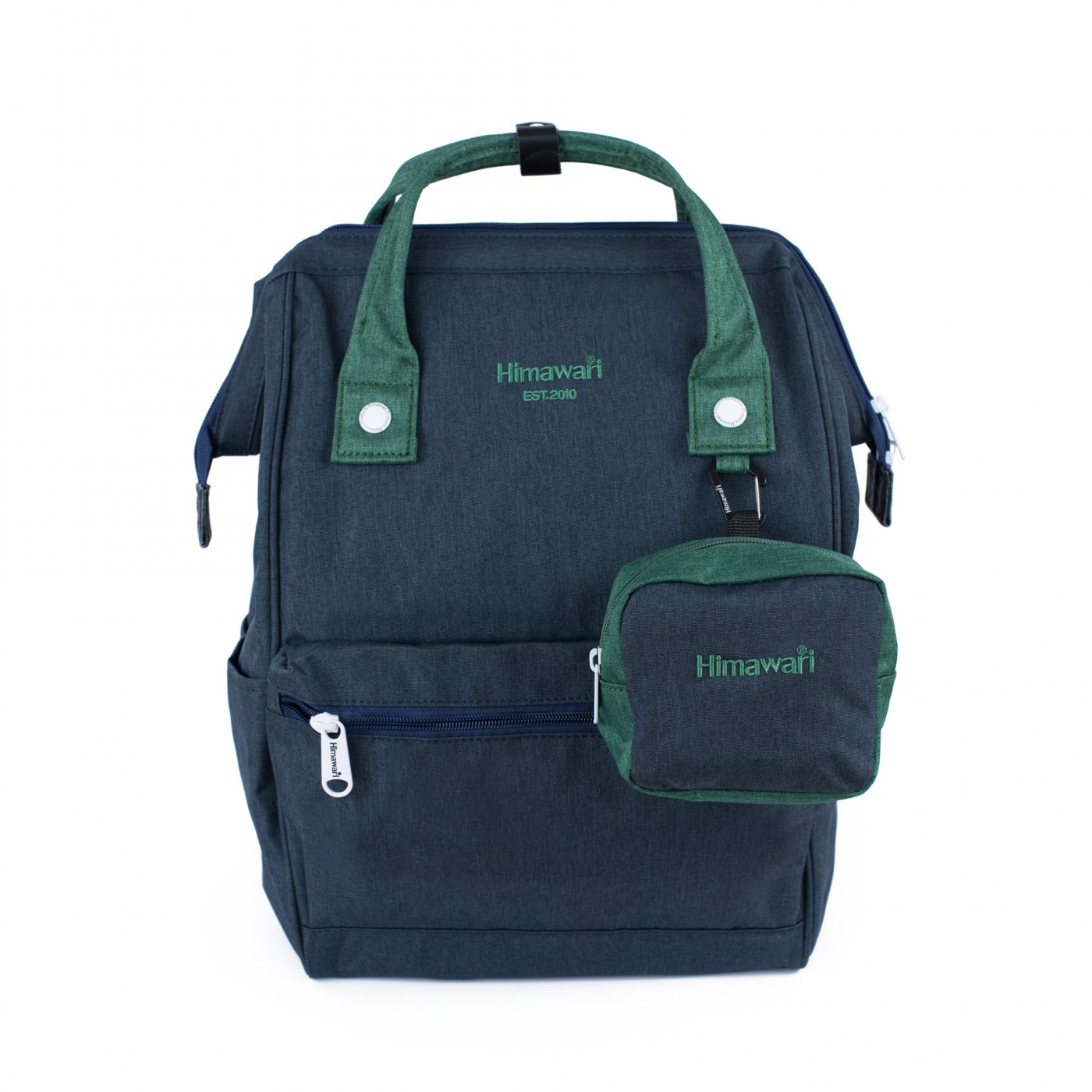 Art Of Polo Unisex's Backpack tr19439 Navy Blue/Green