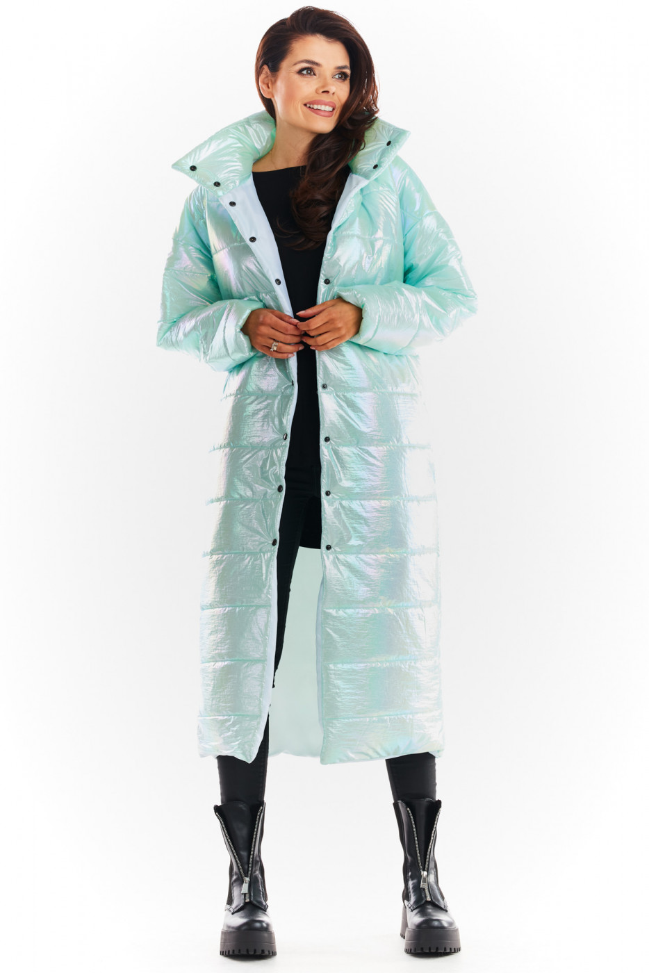 Awama Woman's Coat A387 Mint