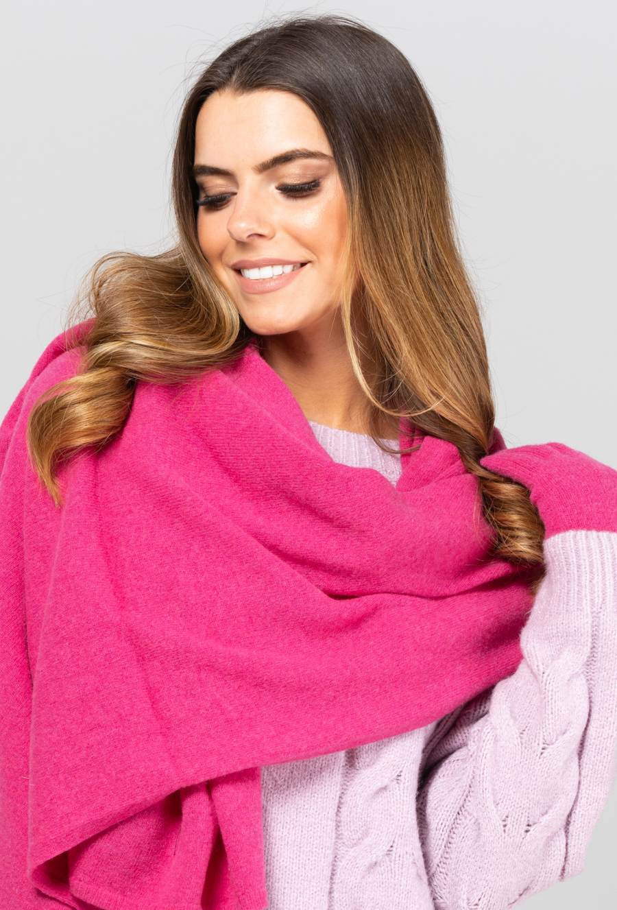 Kamea Woman's Scarf K.18.857.20 Raspberry