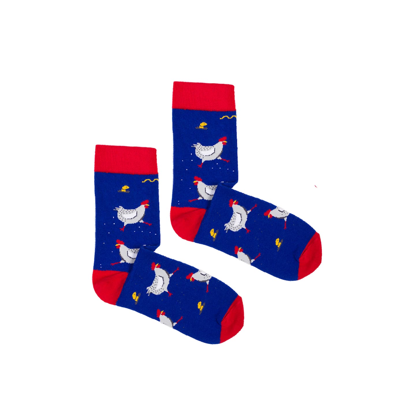 Kabak Unisex's Socks Patterned Chickens