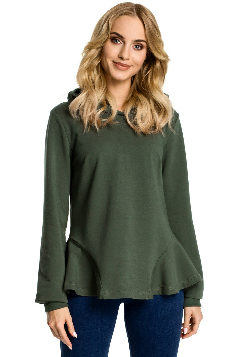Made Of Emotion Woman's Sweatshirt M345 Military