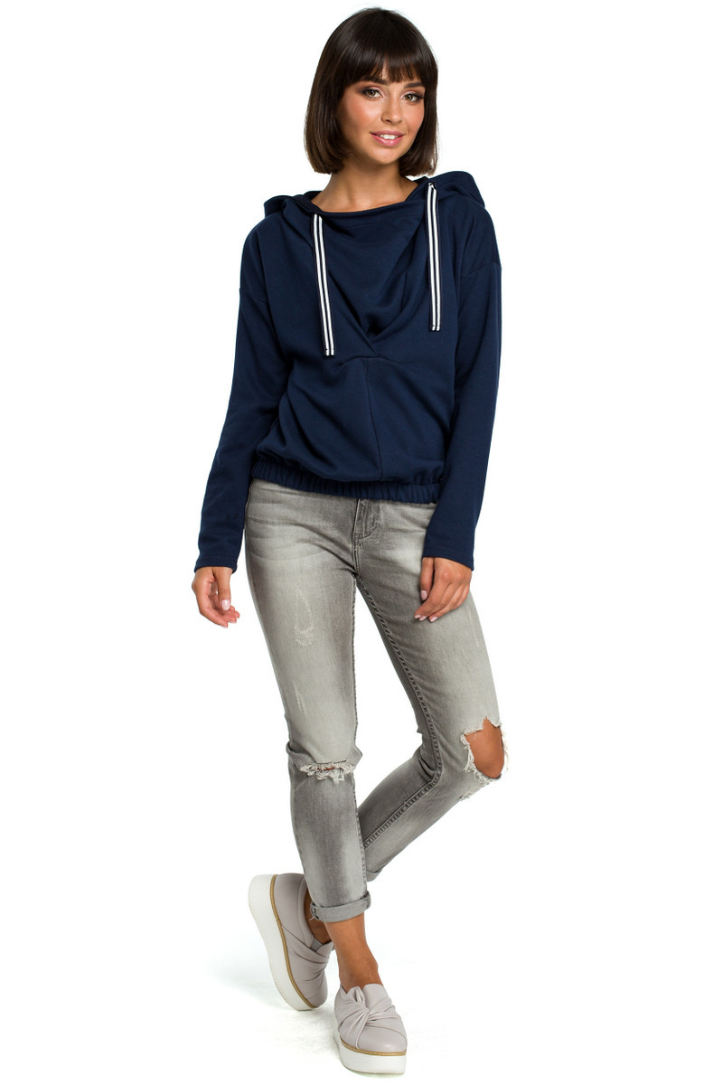 BeWear Woman's Sweatshirt B088 Navy Blue