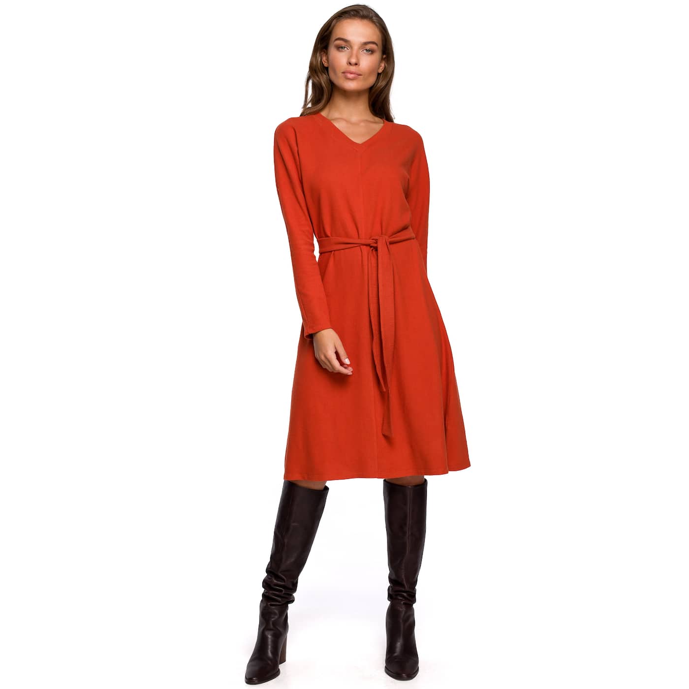 Stylove Woman's Dress S244 Ginger