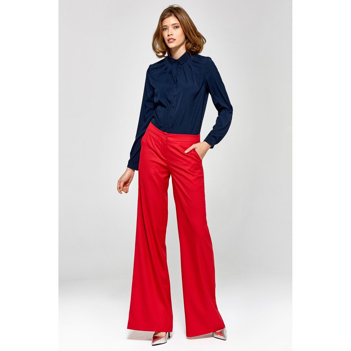 Colett Woman's Blouse Cb16 Navy Blue