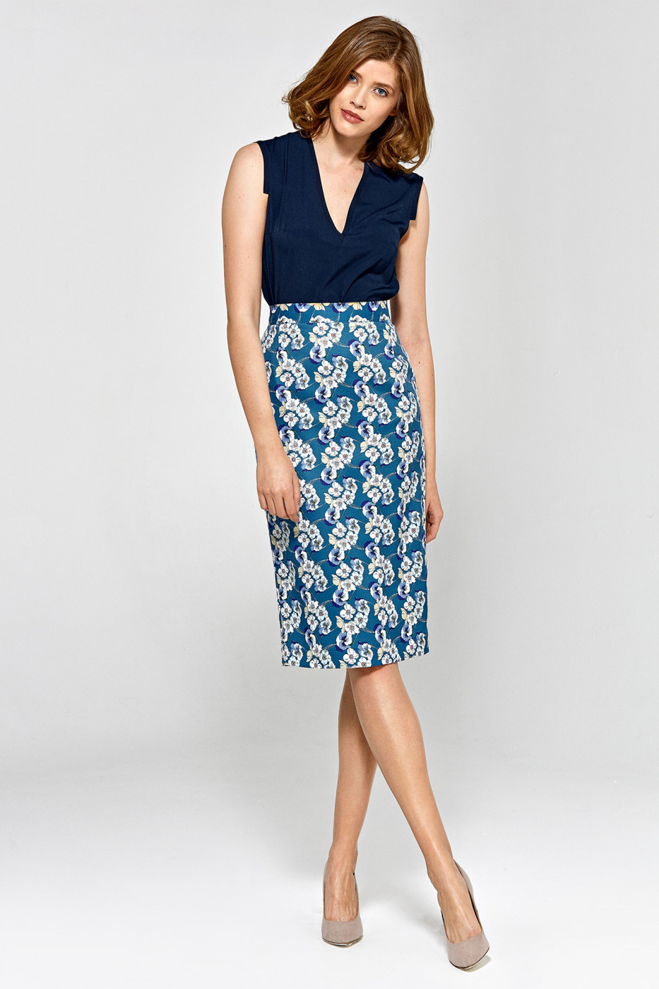 Colett Woman's Blouse Cb12 Navy Blue