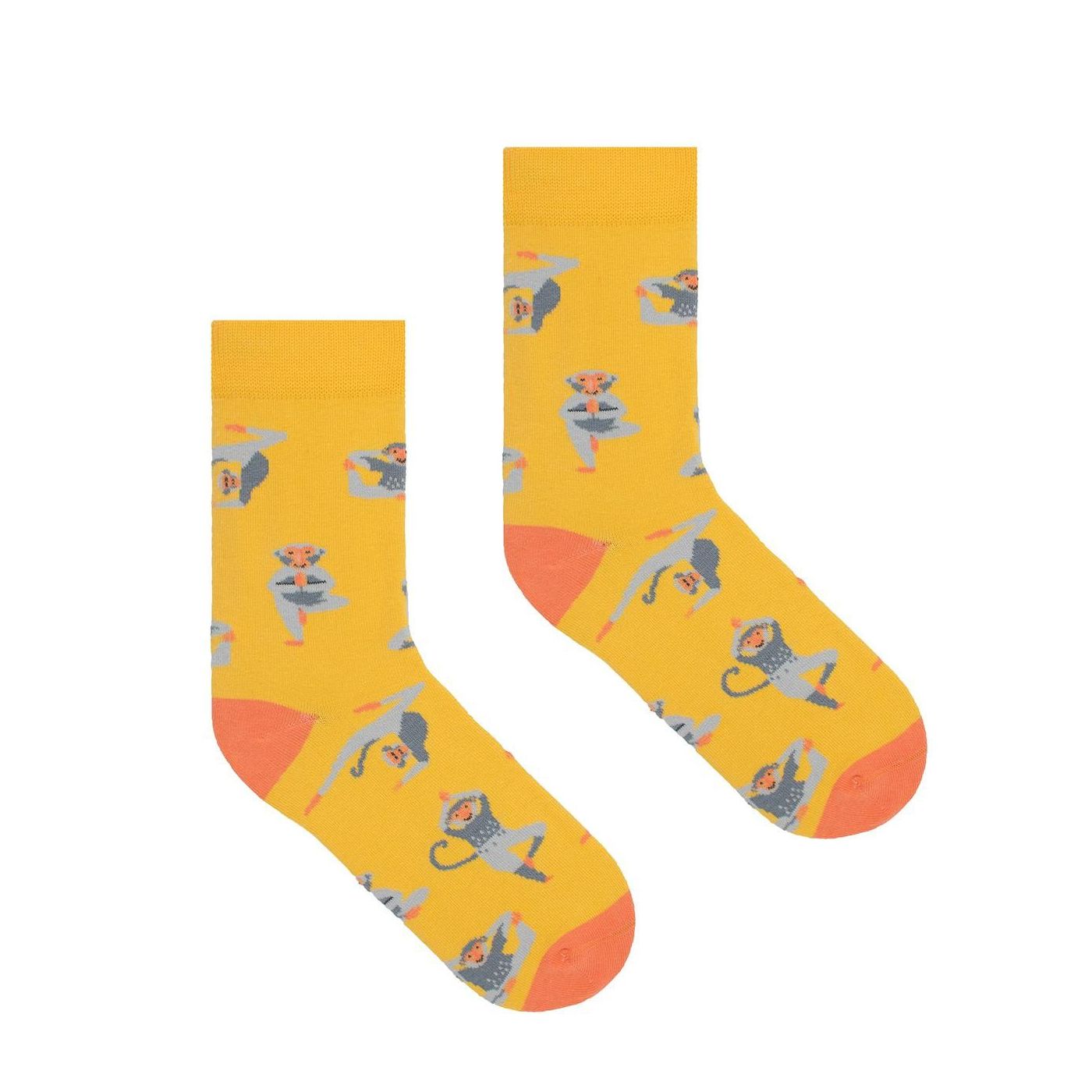 Kabak Unisex's Socks Patterned Yoga Monkeys