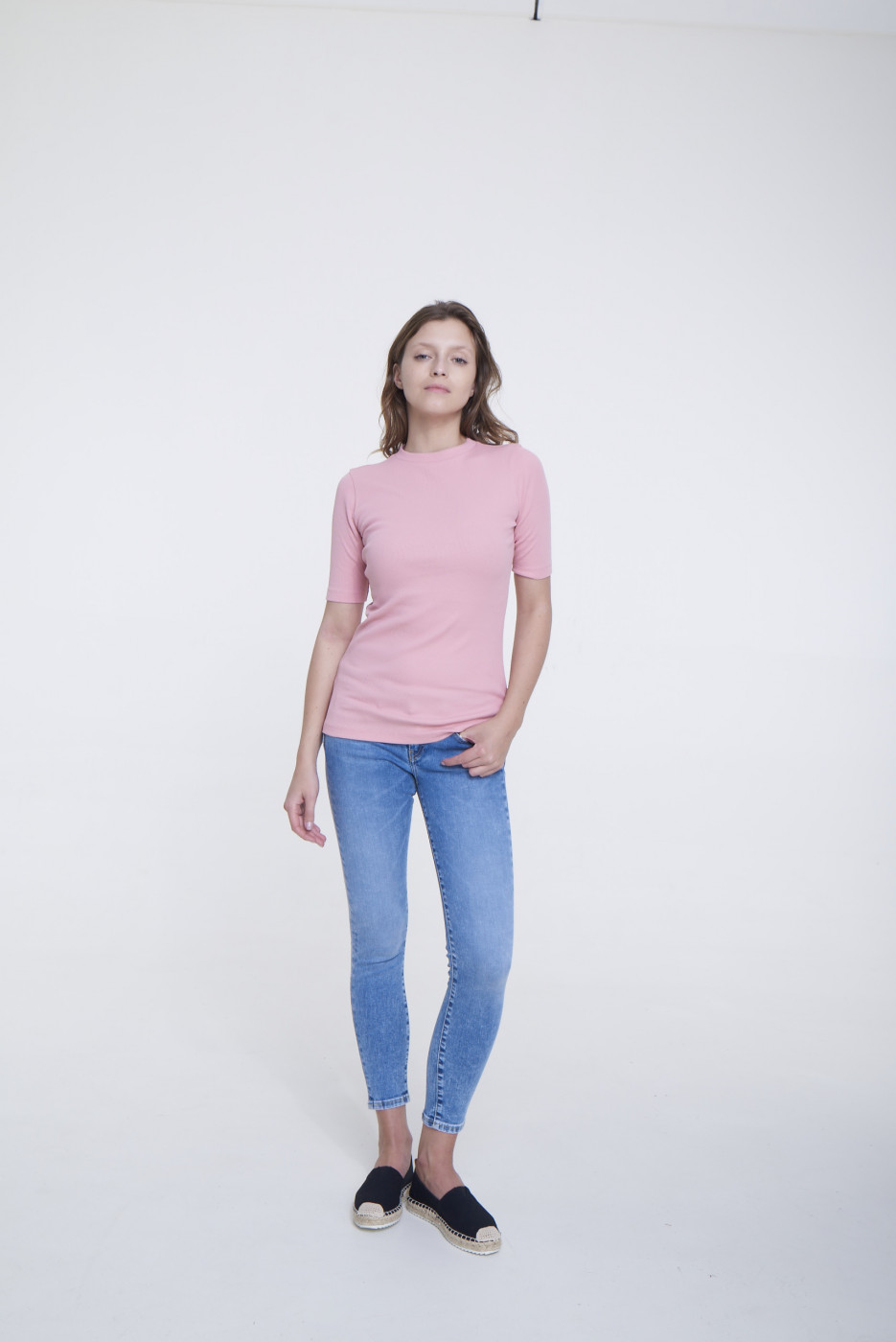 Big Star Woman's Shortsleeve T-shirt 158878 Burgundy-601