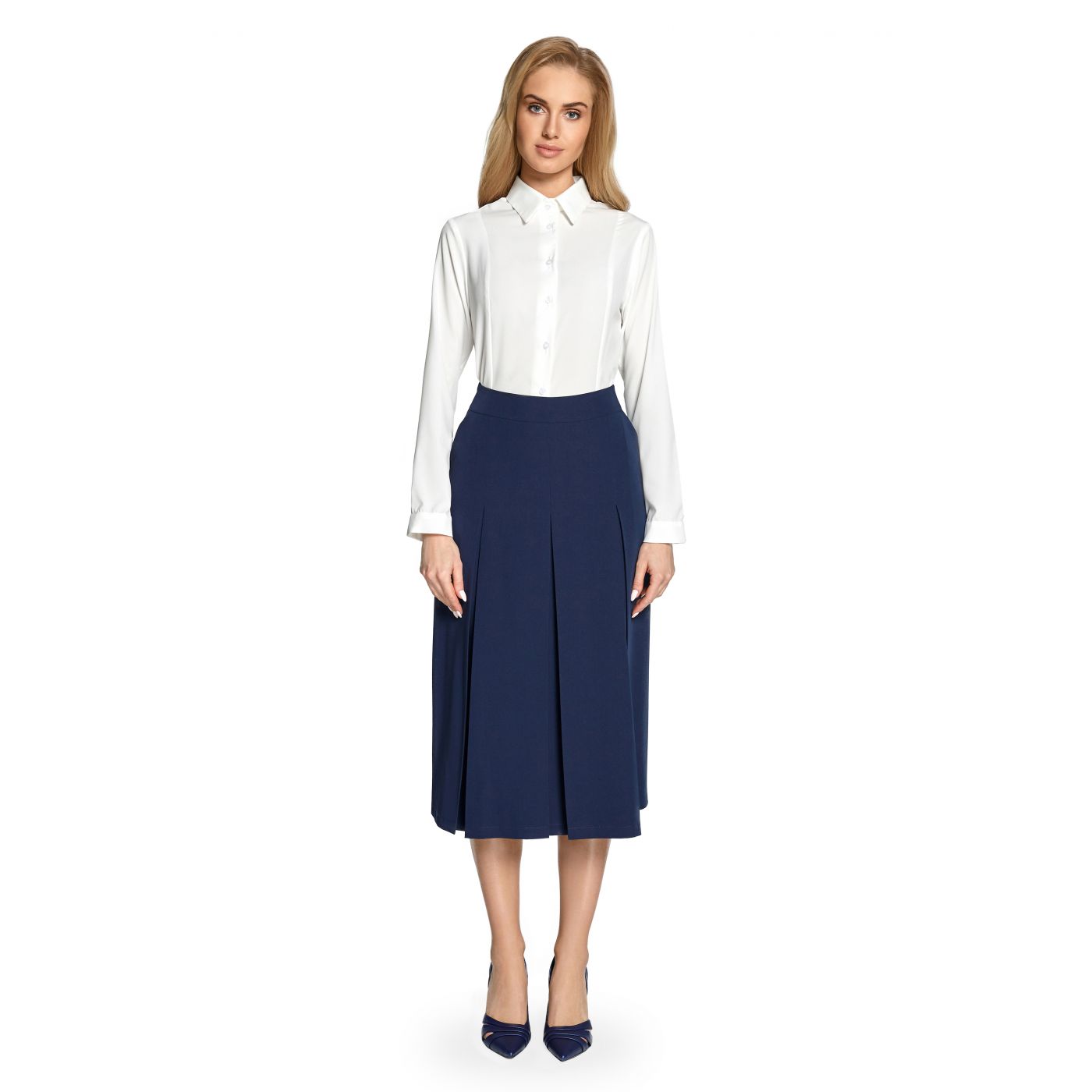 Stylove Woman's Skirt S089 Navy Blue