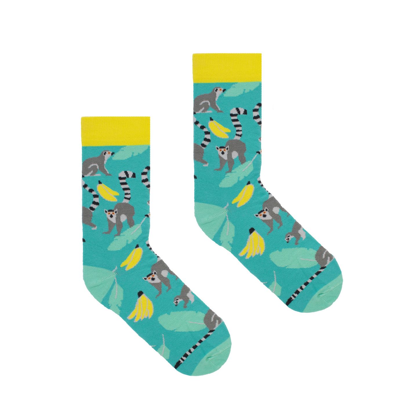 Kabak Unisex's Socks Patterned Lemur