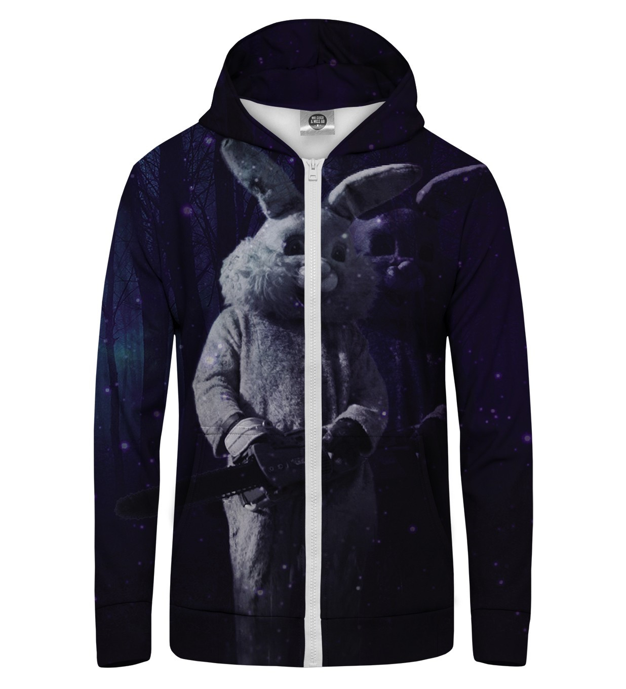 Mr. GUGU & Miss GO Unisex's Hoodie HKZ-U-PC 289 Purple