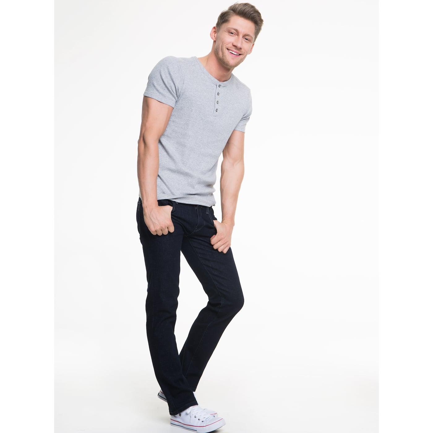 Big Star Man's Shortsleeve T-shirt 150039 Dark -991