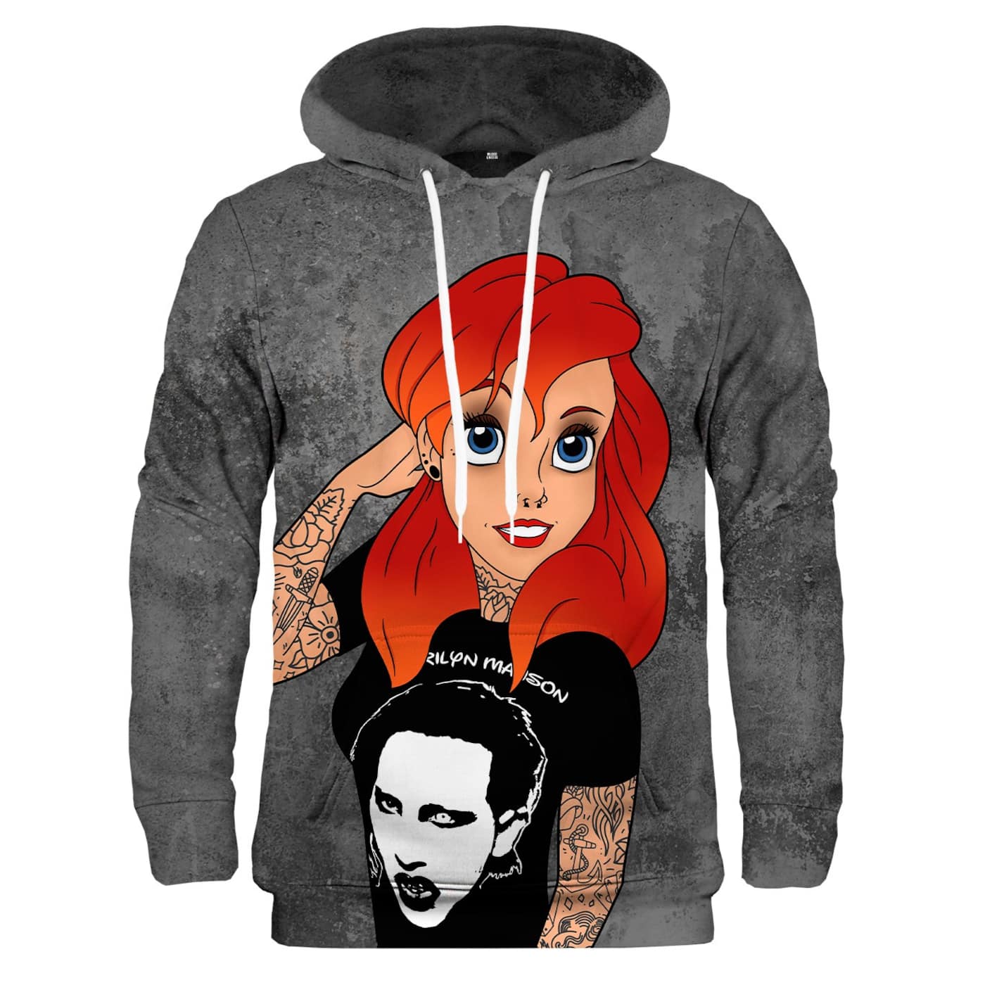 Mr. GUGU & Miss GO Unisex's Hoodie Kangaroo H-K1552