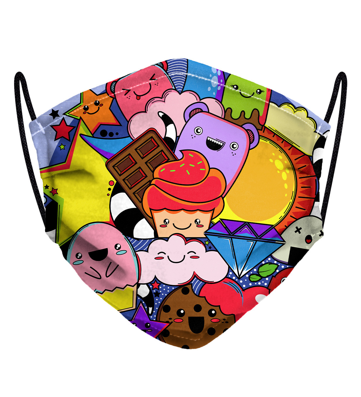 Mr. GUGU & Miss GO Unisex's Mask M1545 Purple