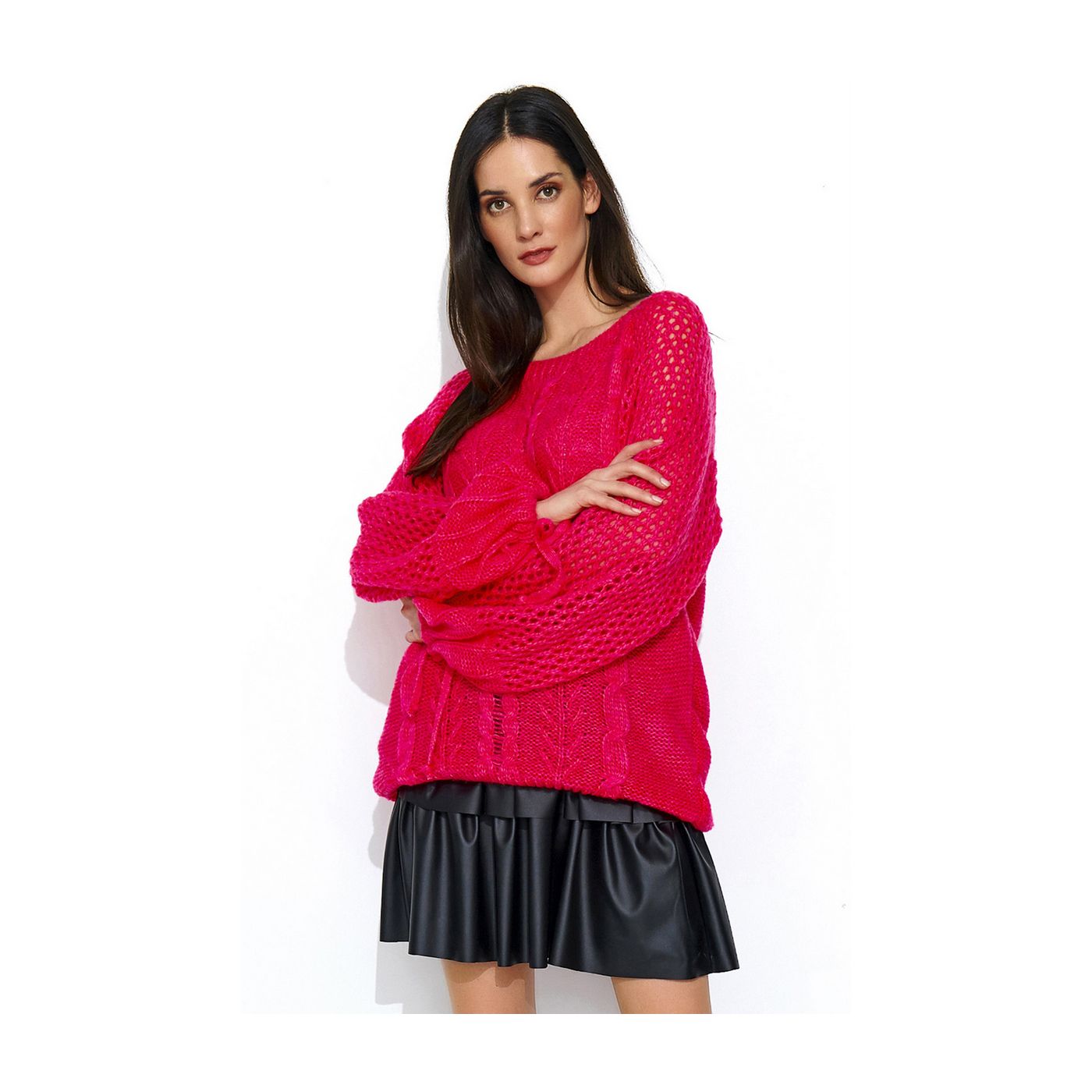 Numinou Woman's Sweater Nus47 Raspberry