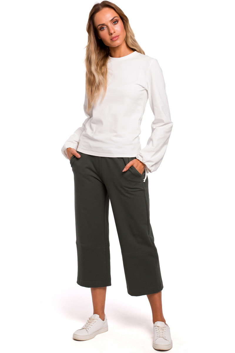 Made Of Emotion Woman's Trousers M450 Military
