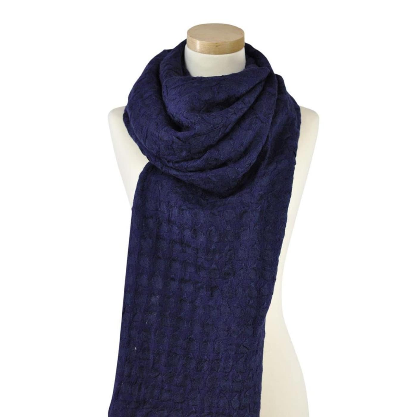 Art Of Polo Woman's Scarf sz974 Navy Blue